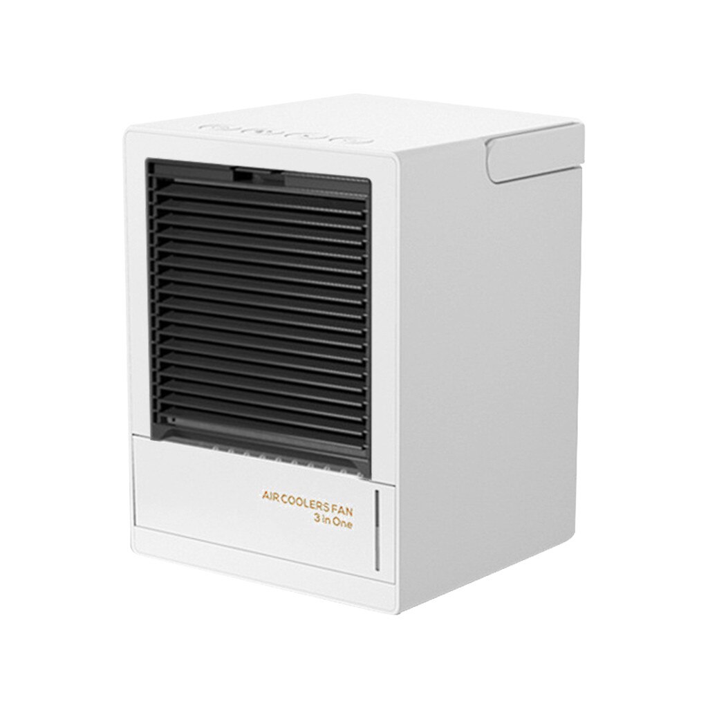 Moblie Air Conditioning Portable Mini Air Cooler Removable Multi-function Usb Air Conditioner Fan For Home Office#gb40: White
