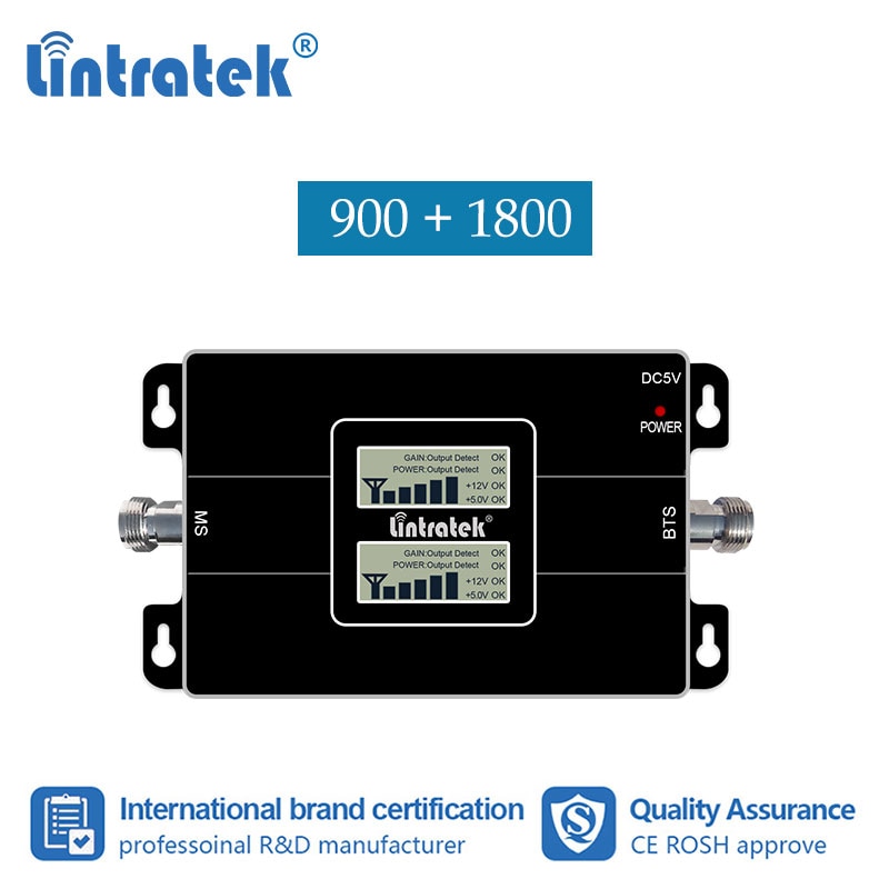 Lintratek 2G 4G 900 1800mhz Doppel Band Signal Booster LCD Anzeige GSM 900mhz LTE DCS Daten 1800 Signal Verstärker Verstärker #6