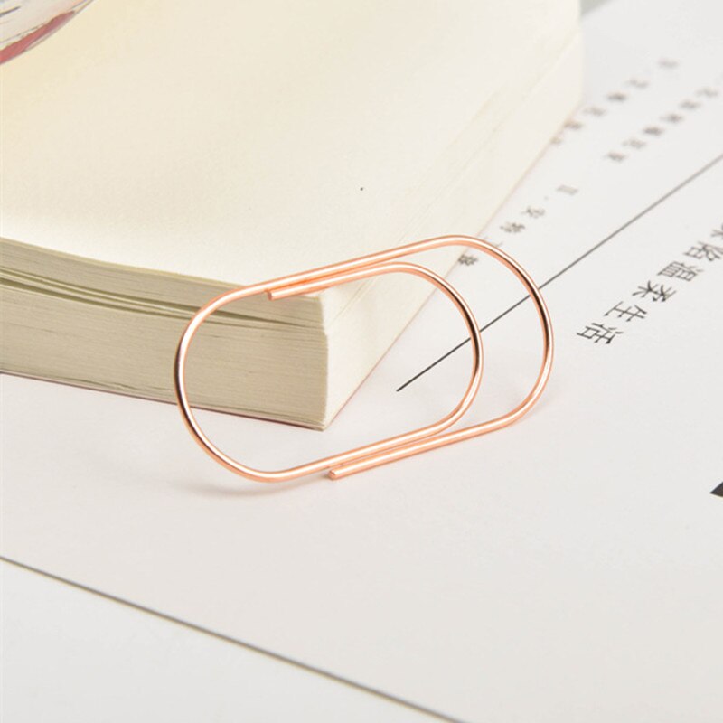 20Pcs/lot 50x23mm Large Size Paper Clip Metal Wide Office Huge Paperclip Binder YLM9799