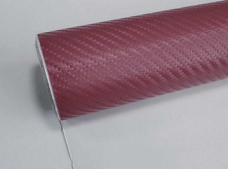 0.2x1.4Meters Thickness:0.7mm Self adhesive carbon fiber leather auto interior leather self adhesive leather: Burgundy