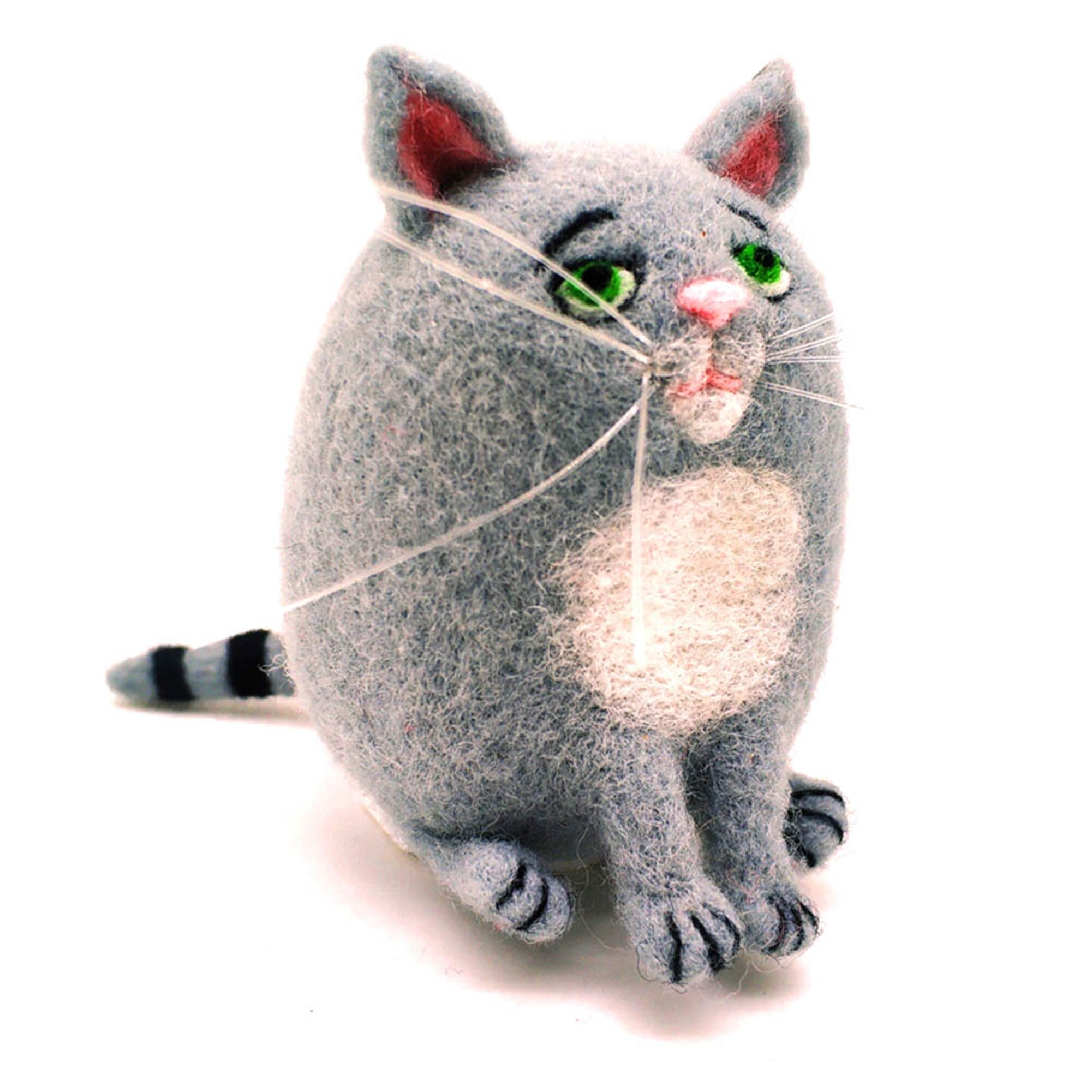 Christmas Needle Felting Kit for Beginner Animal Wool Felting Set Handmade Needlework Non Finished Felt Kit English Manual: I