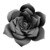 30cm papier fleur toile de fond mur grandes fleurs roses bricolage faveurs de mariage fête d'anniversaire décoration de la maison fleurs artificielles: Black