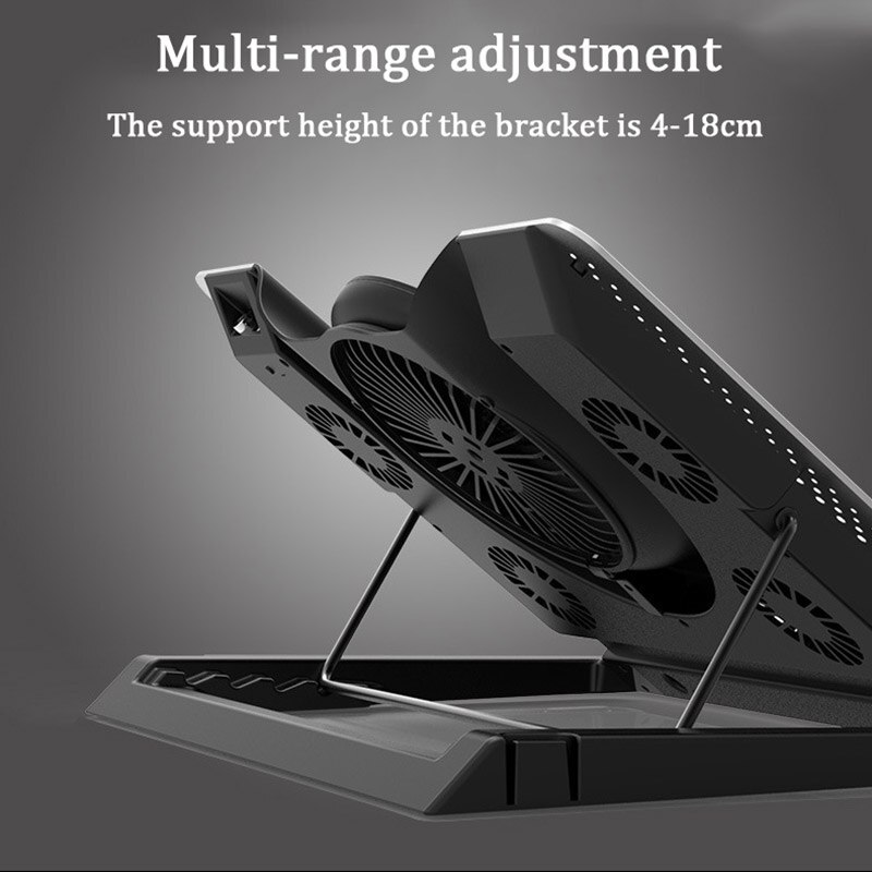 LARICARE Cooling Pad Laptop Fan Cooler for 12-17inch macbook air pro notebook cooling base pad exhaust fan bracket adjustable
