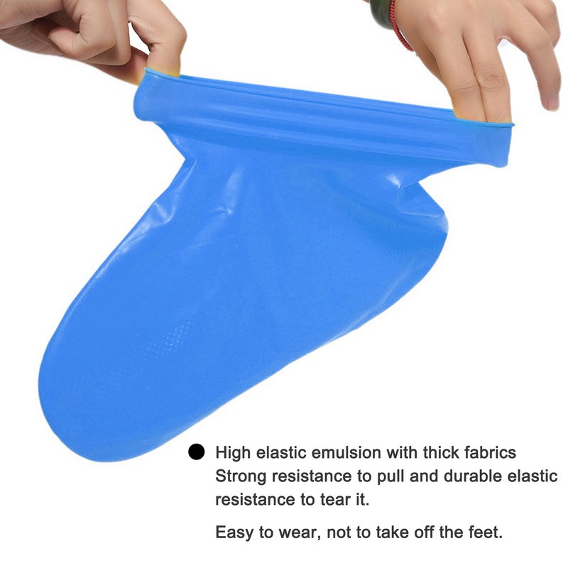 Waterproof Shoe Covers Silicone Anti-Slip Rain Boots Unisex Sneakers Protector for Outdoor Rainy Day Reusable Rain Shoe Cover