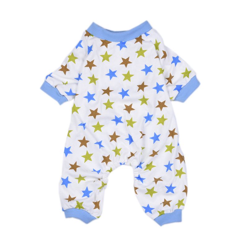 Schattige Pony Hond Print Pyjama Comfy Katoen Pet PJS Shirts Roze Blauw Honden Kleding En J