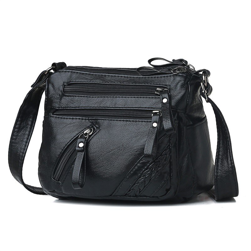 Ensfarget skulder messenger håndvesker kvinner skinn små crossbody vesker håndvesker clutches dame party bag: Default Title