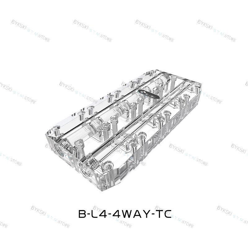 Bykski Gpu Actieve Backplate Bridging Module Voor Vga Water Blok Multi Videokaart Acryl Connectors B-L3-2WAY-TC: B-L4-4WAY-TC