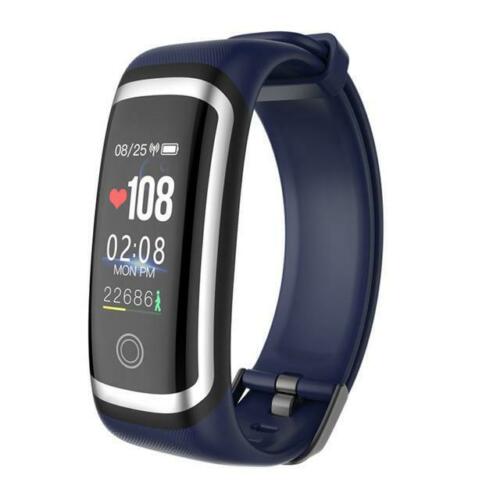 Sport fitness tracker  m4 smart pulsmätare armband kalorier vattentät smart bandklocka för ios android: Blå