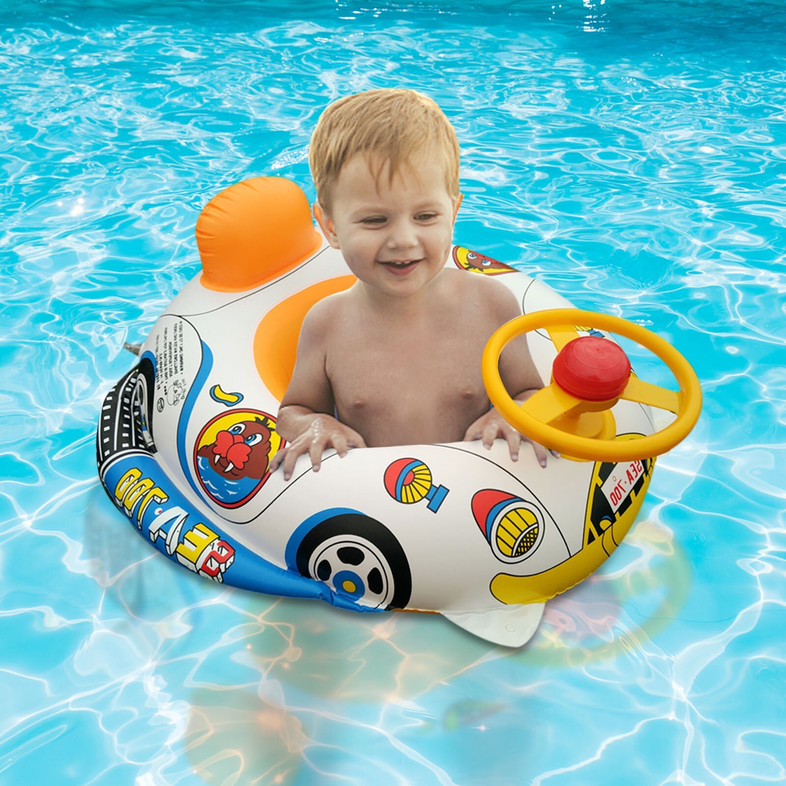 Kids Kleine Auto Zwemmen Ring Opblaasbare Verdikte Baby Drijft Kinderen Zwemmen Ringen Zomer Zwemmen Slechte Accessoires LL3