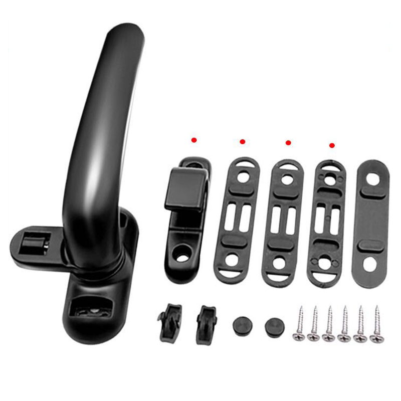Handle Door and Window Lock Casement Window Aluminum Alloy Left/right Hand Lock Handle Handle Solid Window Black, White XD