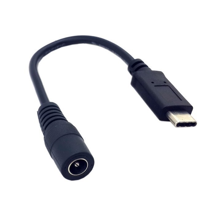 Cablecc CY USB 3.1 Type C USB-C to DC 5.5 2.5mm Power Jack Extension Charge Cable 10cm