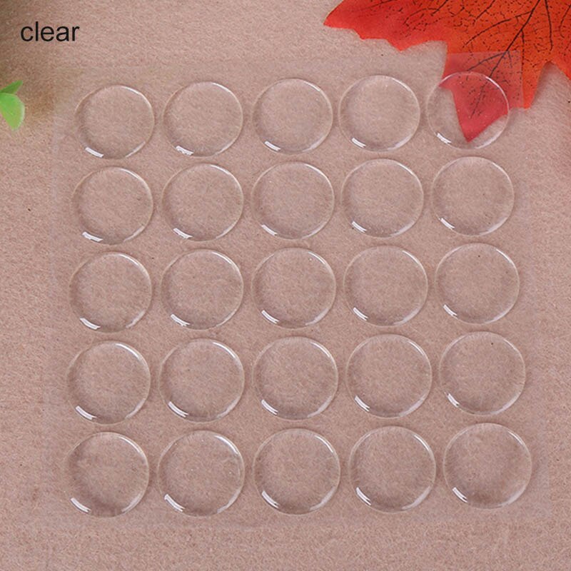 50Pcs Bottle Caps DIY Crafting 1Inch Self Adhesive Bottle Cap Stickers DIY Jewelry Maker 3D Transparent Flash Crystal Patch Dots: clear