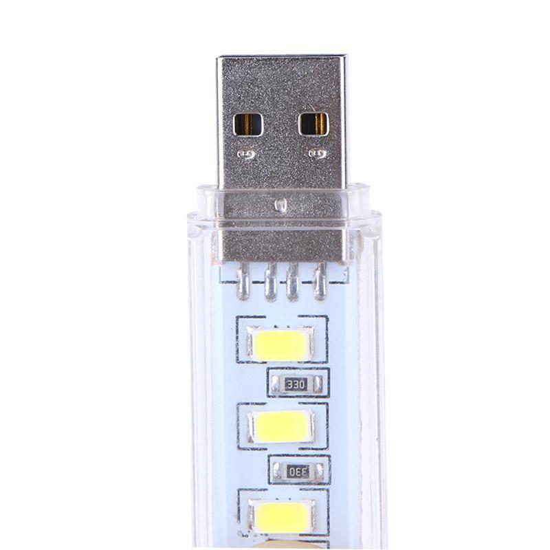 2Pcs USB Gadgets USB Flash Drive LED Lamp Night Light Portable Mini USB Lights For Computer Laptop Notebook PC Gadgets Parts
