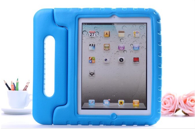 Für Apple iPad Mini 1 2 3 4 5 EVA Schaum Stoßfest Fall für iPad Mini4 Mini5 Coque Kinder Kinder griff Stehen Schutzhülle: Blau / For Ipad Mini 1 2 3
