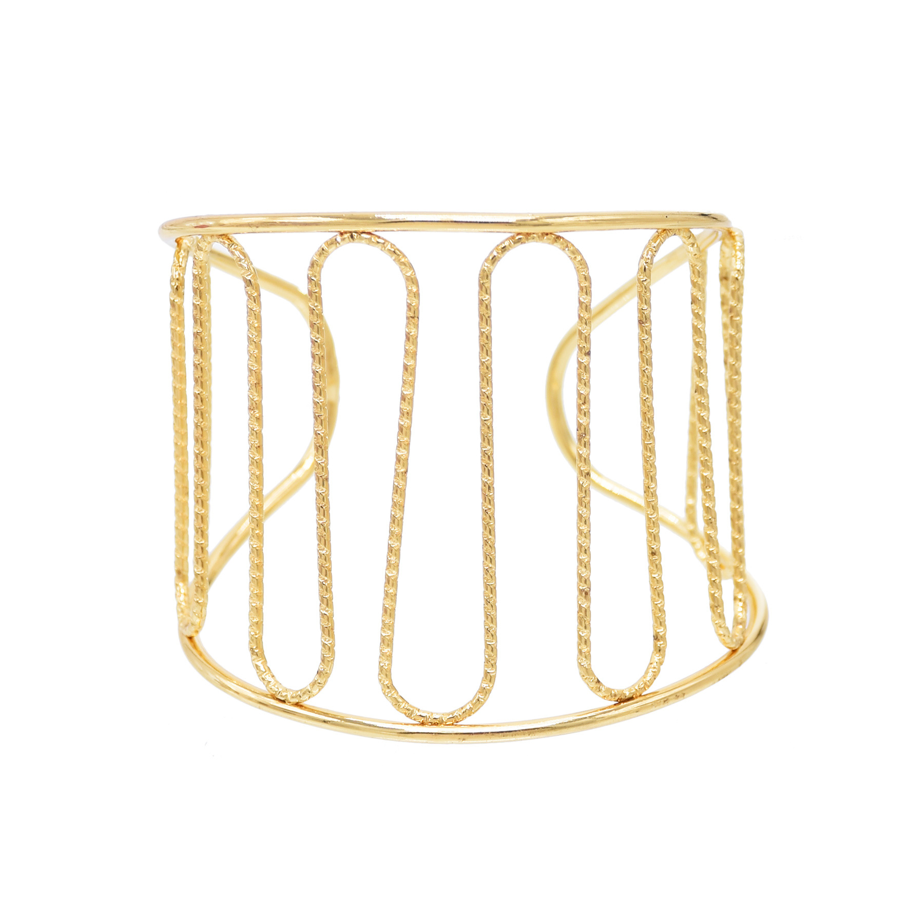 Hollow Wings Feather Wide Cuff Bracelets & Bangles For Women Men Gold Silver Color Alloy Open Big Male Female Bangle Jewelry: Blue