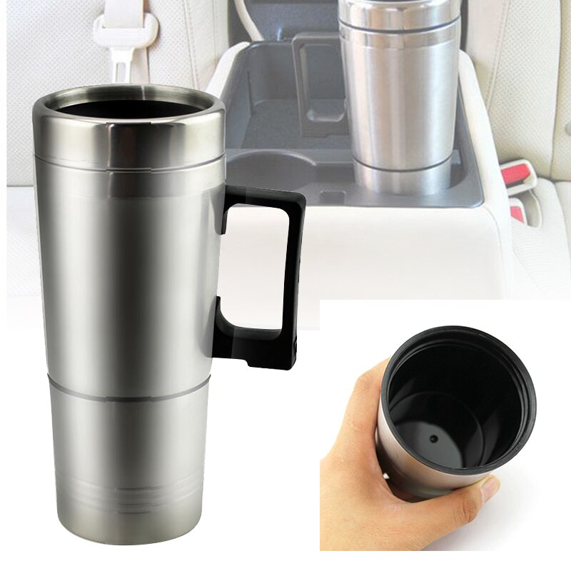 1 st 12v 300ml -oplaadbare beker van roestvrij staal, waterkoker, reiskoffie, thee, verwarmde mok, motor, waterbeker