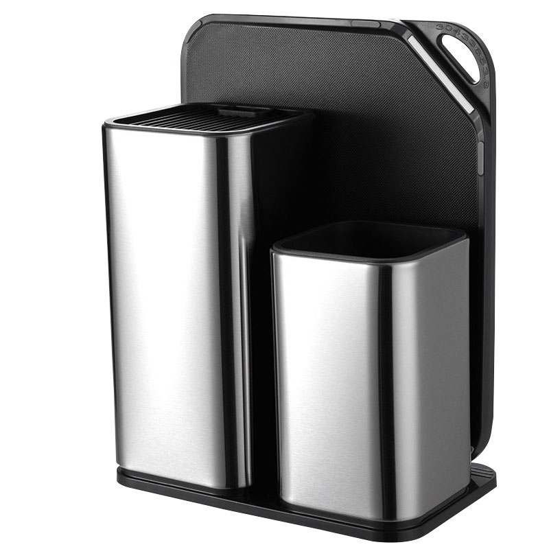 Rack Cutlery Organizer Tube Spoon Storage Box Knife Stand Block for Kitchen Cooking Tools Storage Chopstick Cage Tableware Drain: A