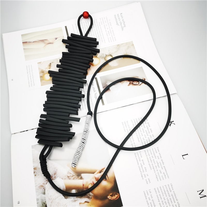 UKEBAY Gothic Belt Rubber Leather Belts Women Handmade Jewelry Belt Body Accessories Elasticity Adjustable Belts