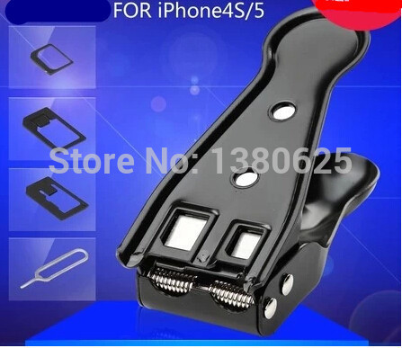 70024 5 en 1 Universal doble corte tarjeta Sim Micro y Nano cortador Dual para iPhone 4 4S 5 5S 5c 5