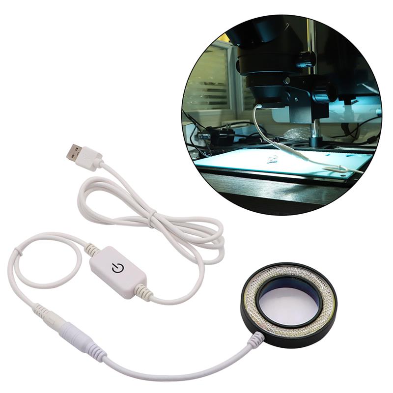 2 in1 Mini Microscope LED Light Source Dustproof Mirror SUNSHINE SS-033C For Phone BGA Repair USB Adjustabl