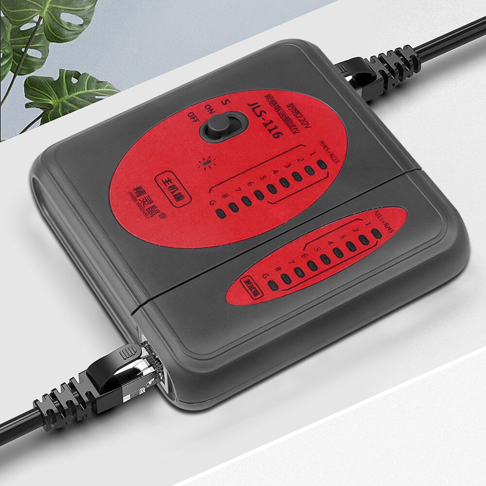 1 Piece RJ45 RJ11Cat5 Cat6 LAN Cable Tester Handheld Network Cable Tester Wire Telephone Line Detector Tracker Tool kit