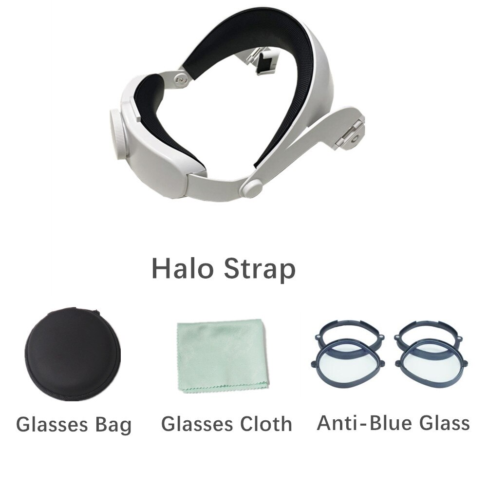 For Oculus Quest 2 Halo Strap Virtual Reality Supporting forcesupport Upgrades Head Strap For Oculus Quest 2 Accessories: Package 5
