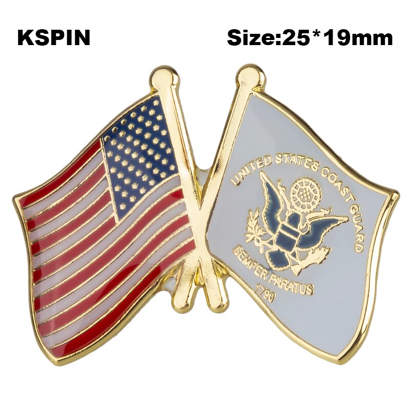 Usa Vlag Badge Vriendschap Land Vlag Badge Vlag Broche Nationale Vlag Revers Pin Internationale Reizen Pins Collecties: XY0658