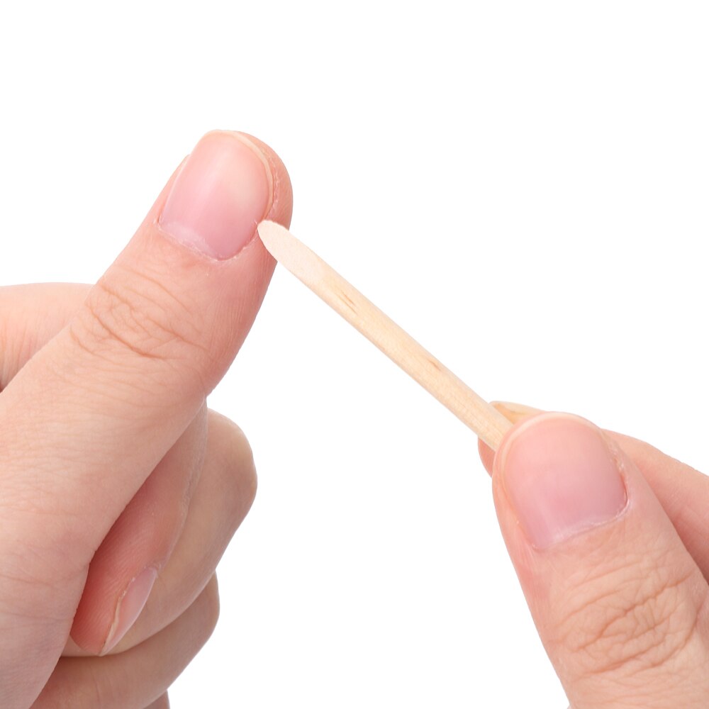 Exfoliating Wood Stick Cuticle Remover Orange Dual-ended Nail Art Designs Manicure Pedicure Pusher Nail Tool
