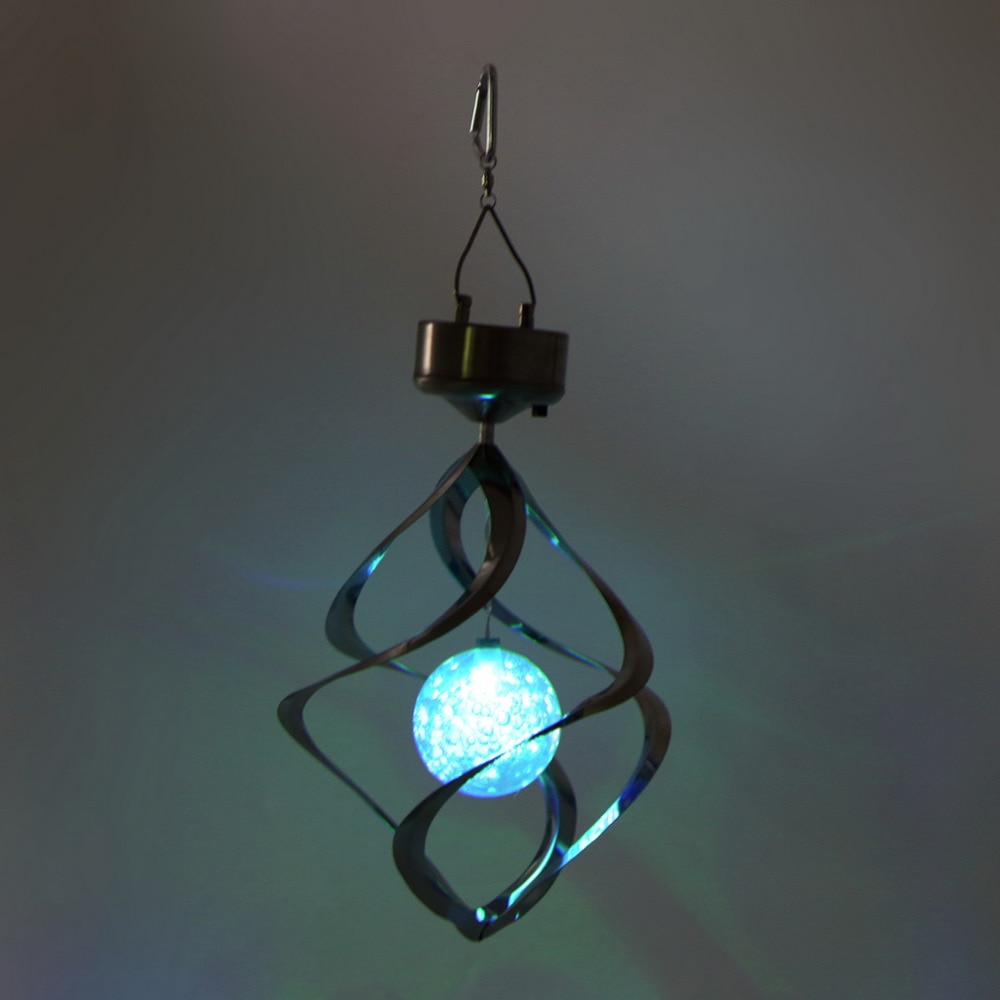 Campanilla de viento LED alimentada por energía Solar, tienda mundial, patio de jardín al aire libre