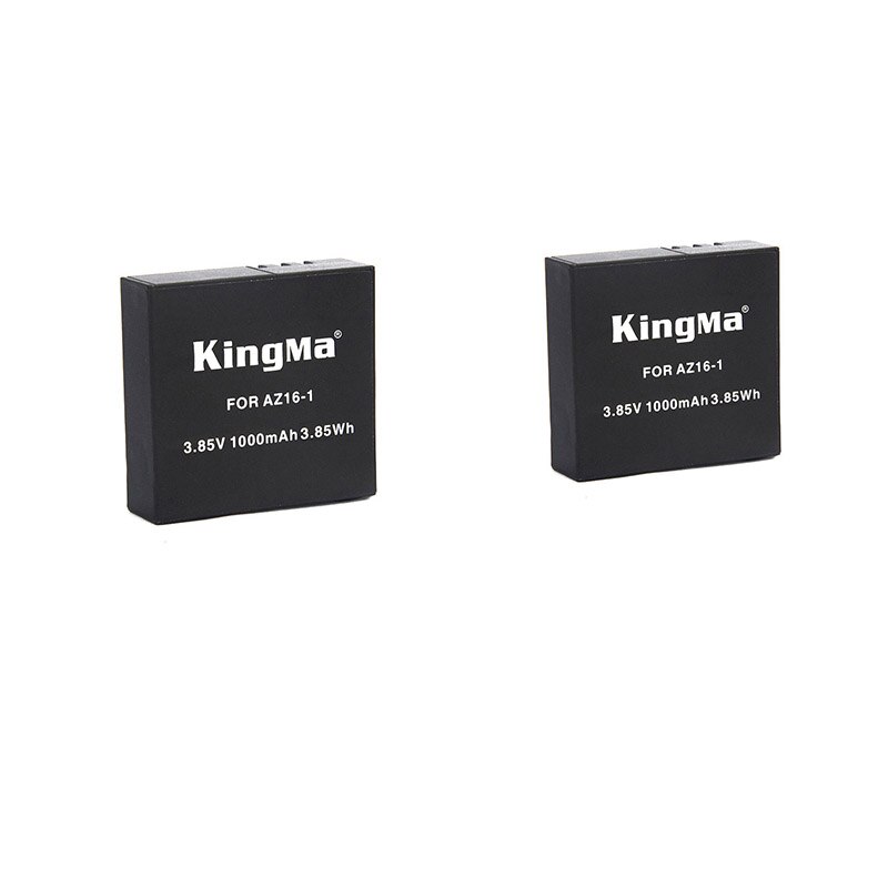 Voor Xiaomi Yi 4K 4k + Xiaoyi 4K Lite Batterij 1000Mah Batterij W/Oplader Voor xiaoyi Yi 4K 2 Actie Camera Batterij Accessoires Set: 2 battery