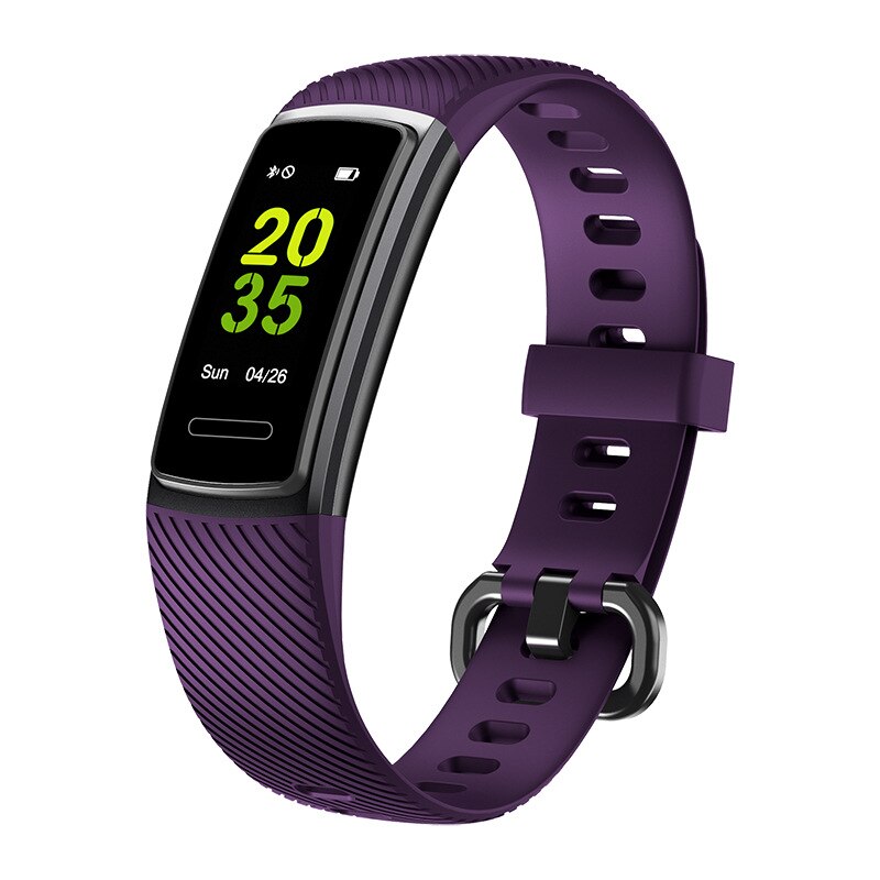 FEOOE Smart Bracelet Step Counting Information Reminds Bluetooth Male and Female Couples To Wear A Smart GT: Purple