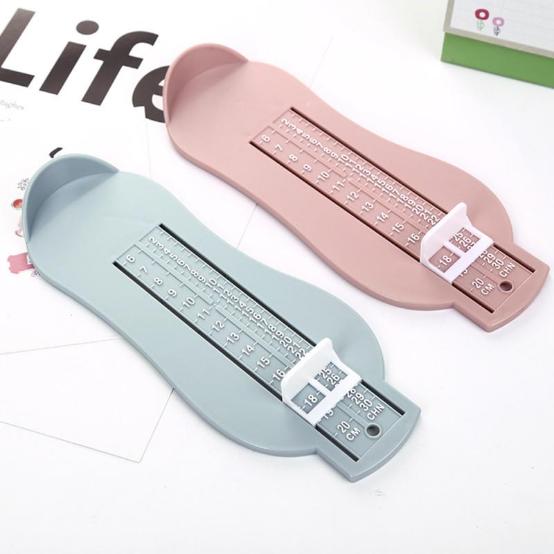 1Pc 6 Kleuren Baby Voet Heerser Meten Zuigeling Plastic Heerser Kinderen Voet Lengte Kind Schoenen Calculator Voor Kinderen Gauge gereedschap