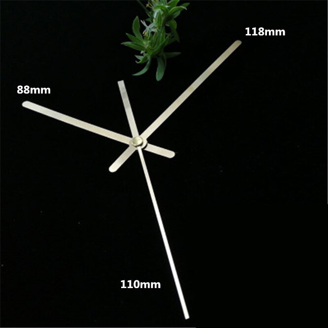 10 Sets Creatieve Houten Klok Pointer Hoogwaardige Quartz Klok Handen Onderdelen Diy Klok Onderdelen Accessoires Wandklok Thuis decoratie: Metal-F