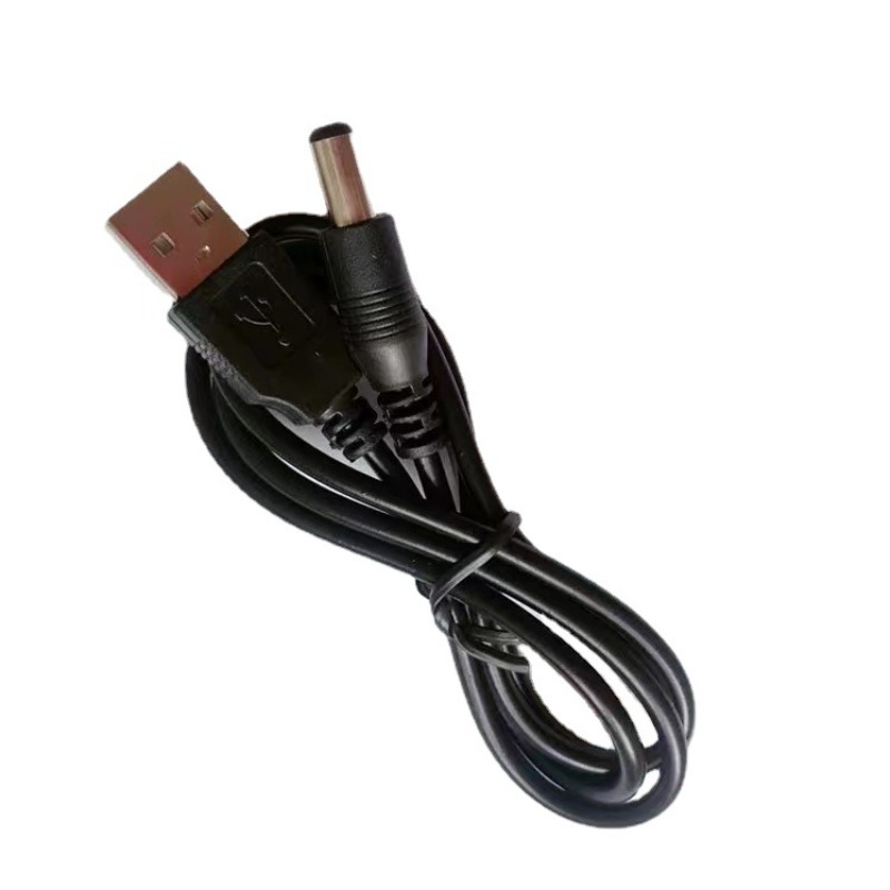 Conector de cable de alimentación USB a CC USB DC 5,5*2,1mm 5V DC conector de cable de alimentación USB