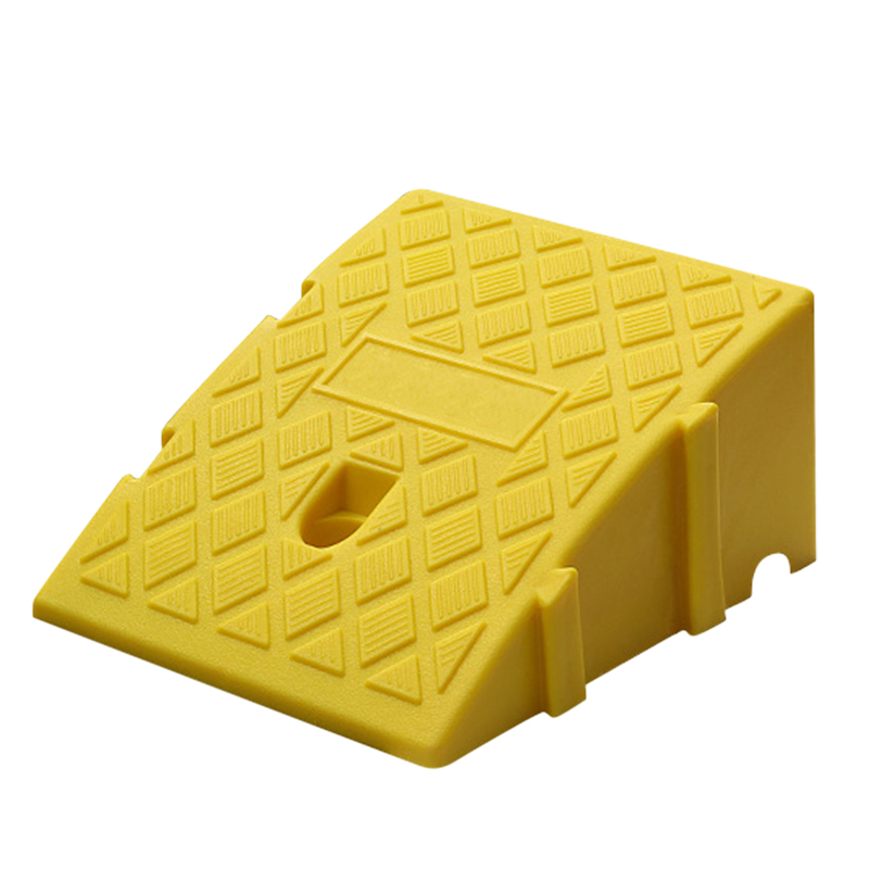 Auto Helling Oprit Stoeprand Stoeprand Plastic 13 cm Hoogte Drempel Oprit Oprit Oprit Gratis Splicing Anti Slip Helling Oprit Drempel Oprit: YELLOW