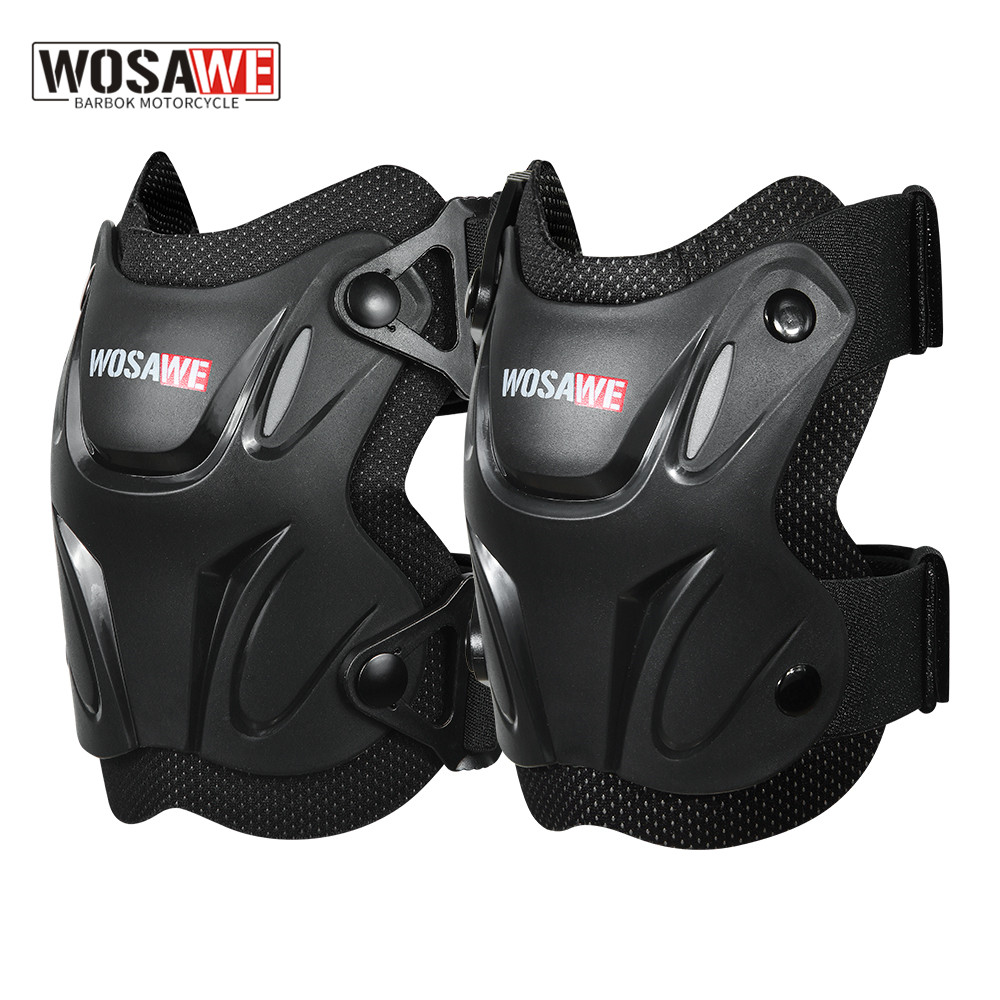 WOSAWE Ginocchiere per moto MTB per adulti Protezione per le articolazioni del corpo del gomito Protezione protettiva per sci Skateboard Snowboard Motocross Ginocchiera