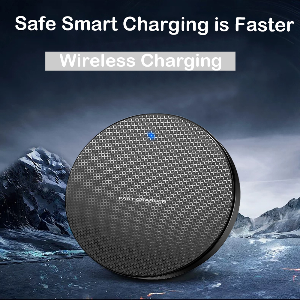 Qi trådløs oplader modtager til iphone xs max  x 8 hurtig opladningsplade til samsung note 9 s10 plus oplader sans fil 10w xedain