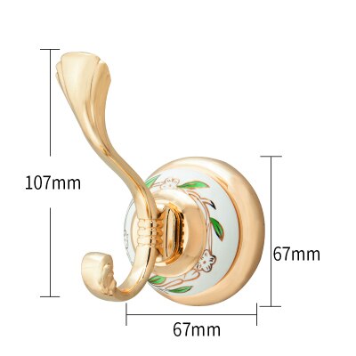 Europese Kleding Cap Enkele Haak Muur Opknoping Muur Schoen Kast Badkamer Keuken Muur Haken Enkele Hardware Metal Chrome Haak: HK9020