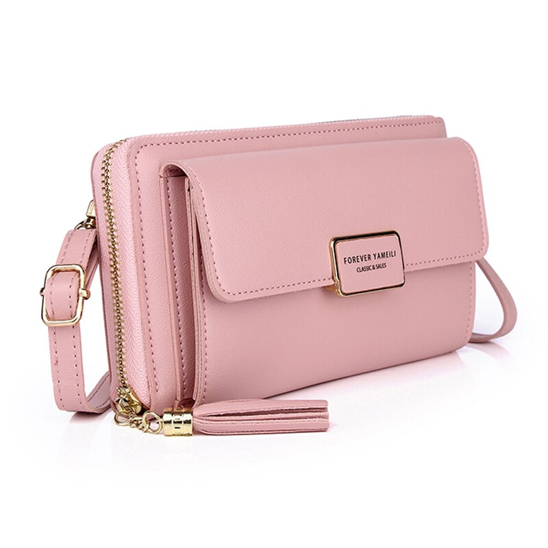 Vrouwen Pu Lederen Mobiele Telefoon Tas Dames Kleine Schouder Portemonnee Crossbody Vrouwelijke Mobiele Telefoon Portemonnee Mini Messenger Bags