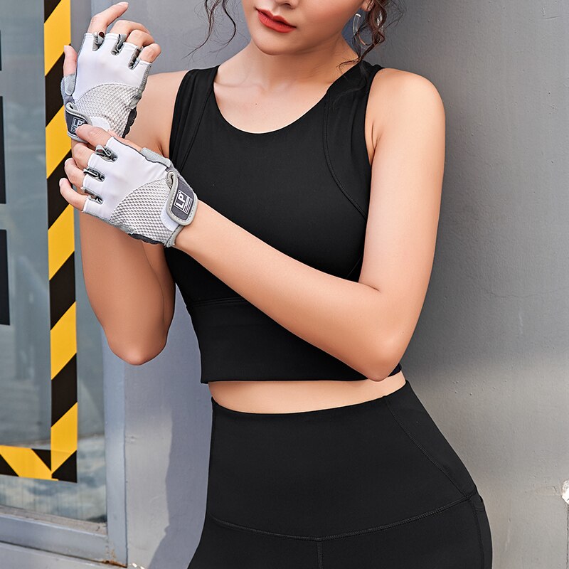 sports bra crop tops for women gym running yoga wokrout dancing high impact breathable activewear top femmle street wear