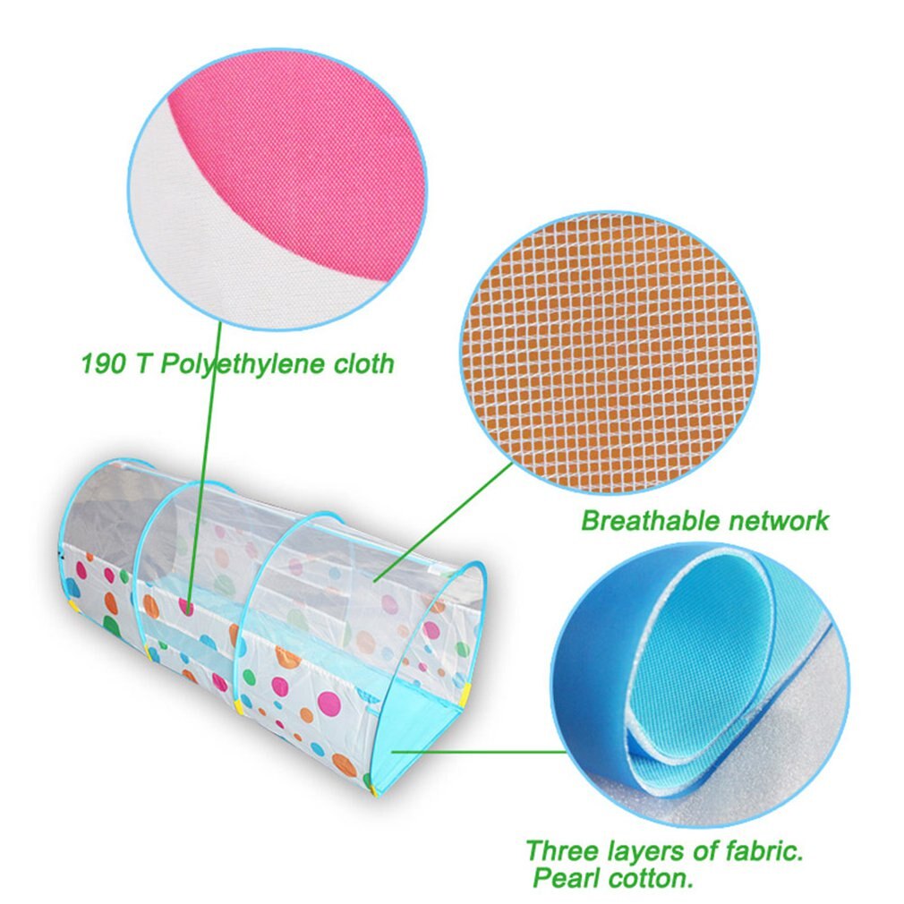 Kinder Dot Bogen Tunnel Baby Krabbeln Rohr Infant Bohrer Loch Sinn Ausbildung Boden Verdickung Flut Control