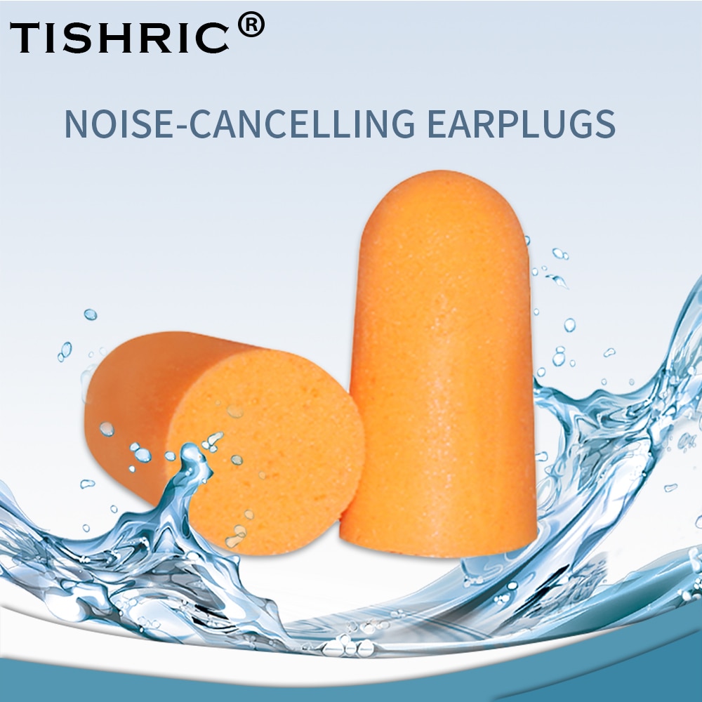 TISHRIC 100 Pairs Earplugs Sleep Noice Reduction Noise Cancelling 25dB Anti-noise Box For Travel/Sleep/Reading Ear Plugs