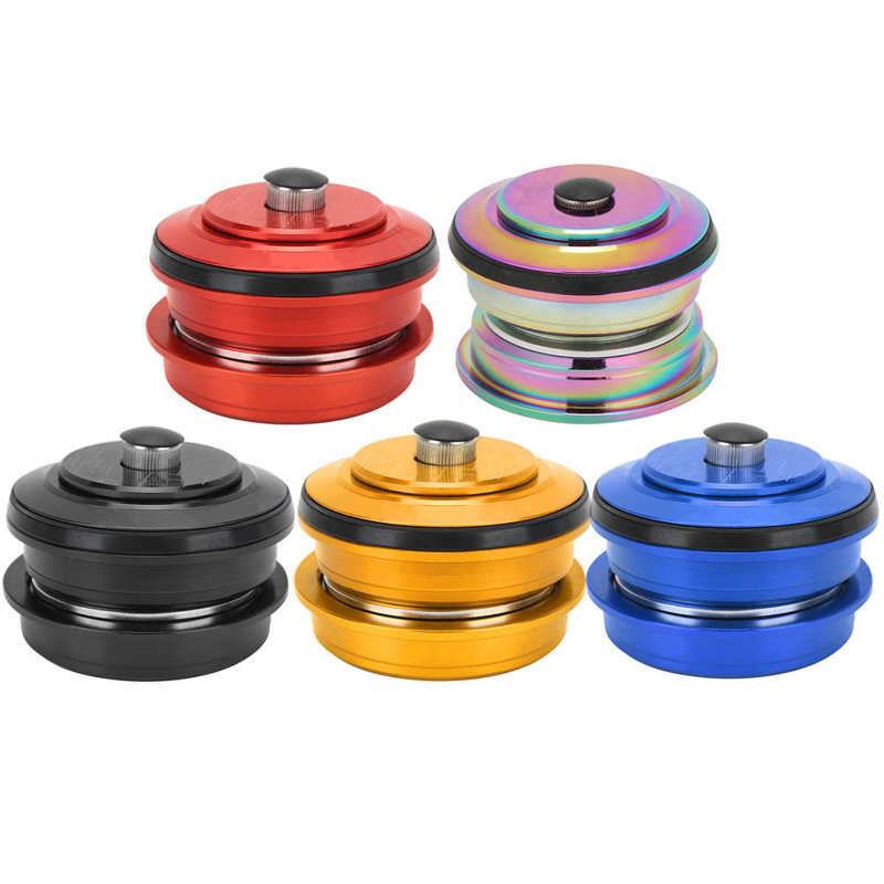 Mountain Bike Front Fork Headset 44mm Threadless Aluminum Alloy Headset Replacement