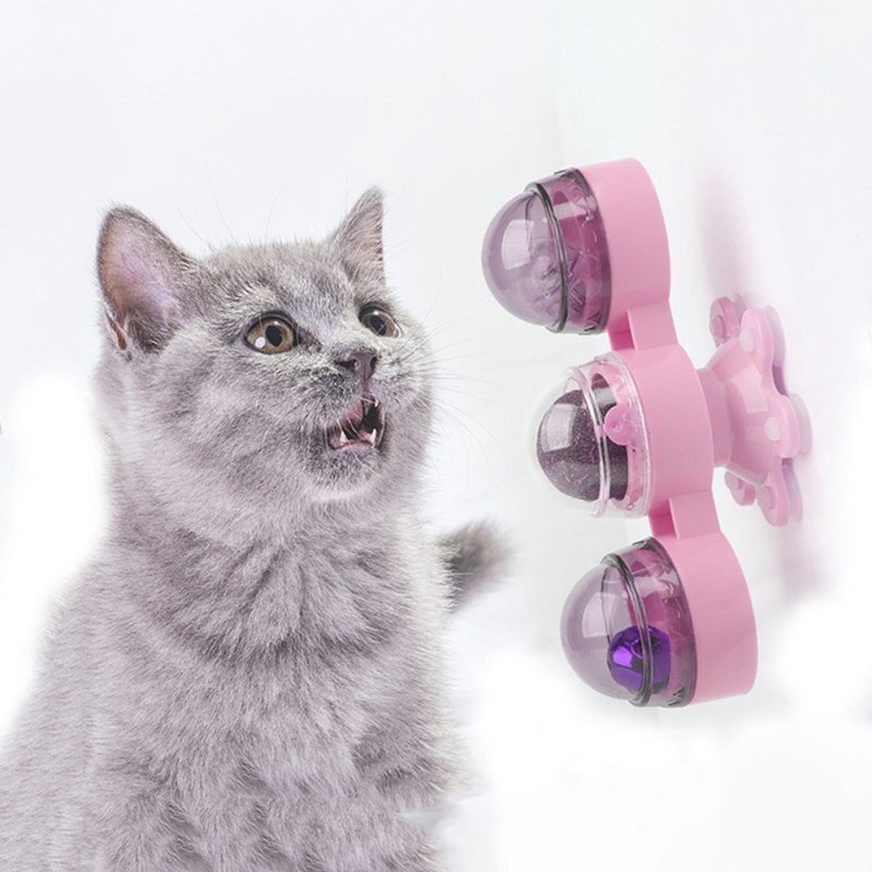 Moulin à vent chat jouet plateau tournant taquin interactif chat jouets interactif avec cataire chat gratter chatouillement animal balle jouets chat fournitures