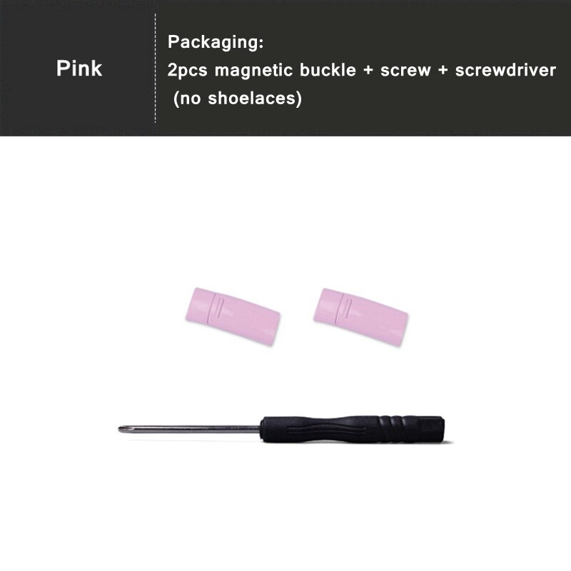 24 couleurs lacet boucle métal verrouillage lacets magnétique boucle accessoires métal dentelle serrure bricolage Sneaker Kits métal dentelle boucle