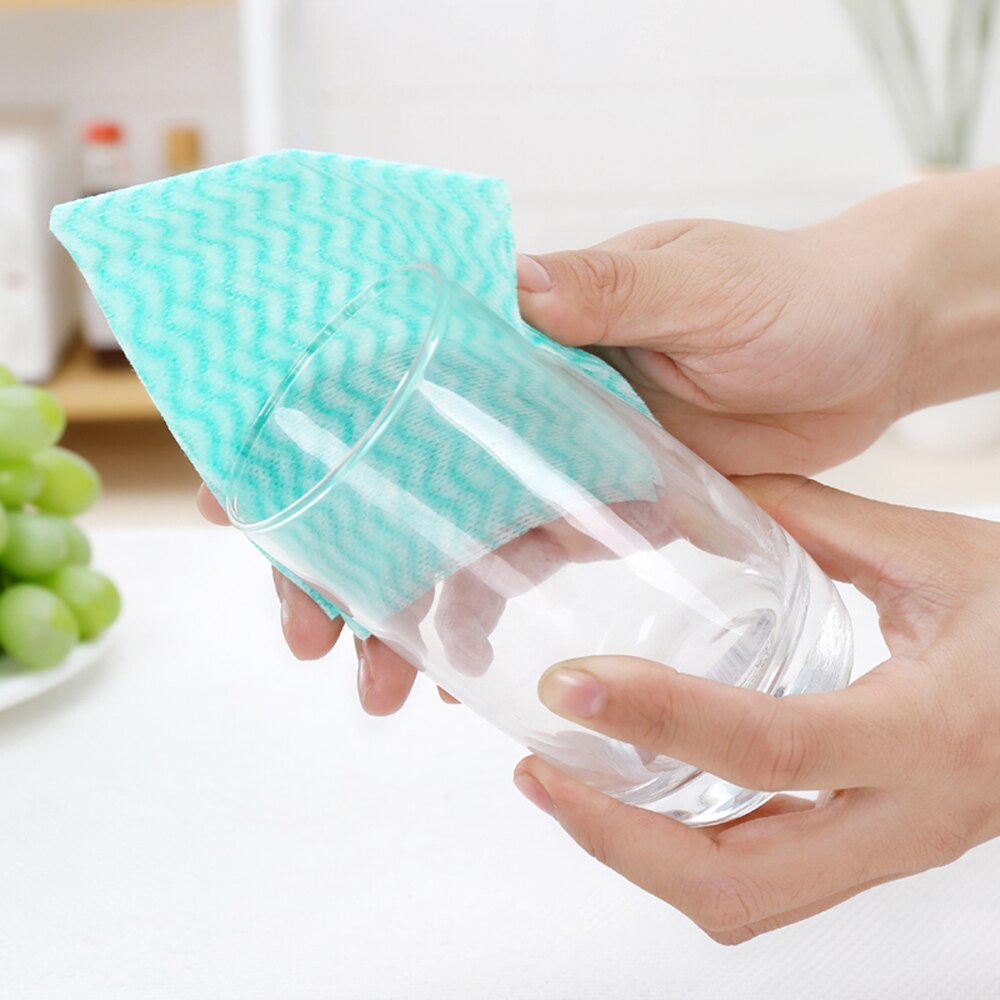 Kitchen Disposable Cleaning Cloth Multi-Purpose Cloth Scouring Pad Kitchen Cleaning Non-Woven Fabric Kitchen Cleaning Cloth D30