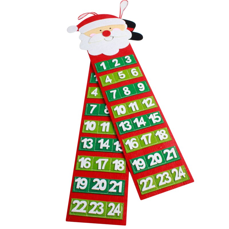 Kerstkalender kerstman kerstboom oude harige man kalender advent aftelkalender wandkalender