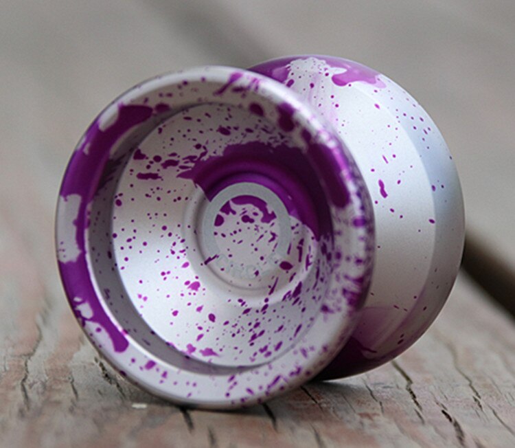 Aankomen Cirkel Yoyo Circulaire Yoyo Professionele Concurrentie Yoyo Metalen T-Type Lager Yoyo Speelgoed: purple