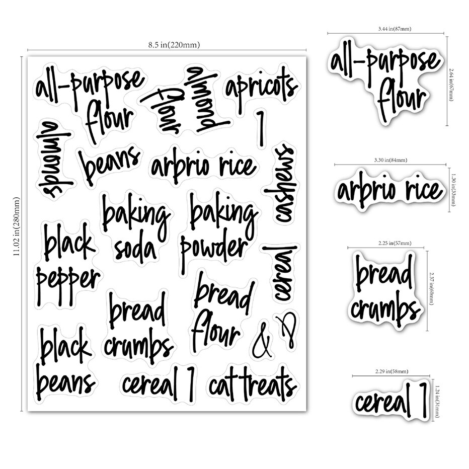 Printed Pantry Label Stickers 168pcs Clear Storage Containers Organizers Jars Labels Removable Waterproof Kitchen Organization