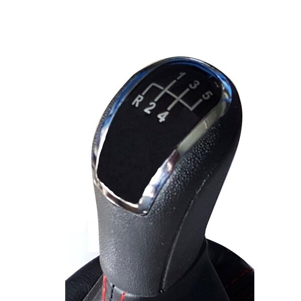 5 Speed 6 Gear Car Shift Gear Knob with Leather Boot For Mercedes Benz W203 S203 Car Styling: 5 Speed